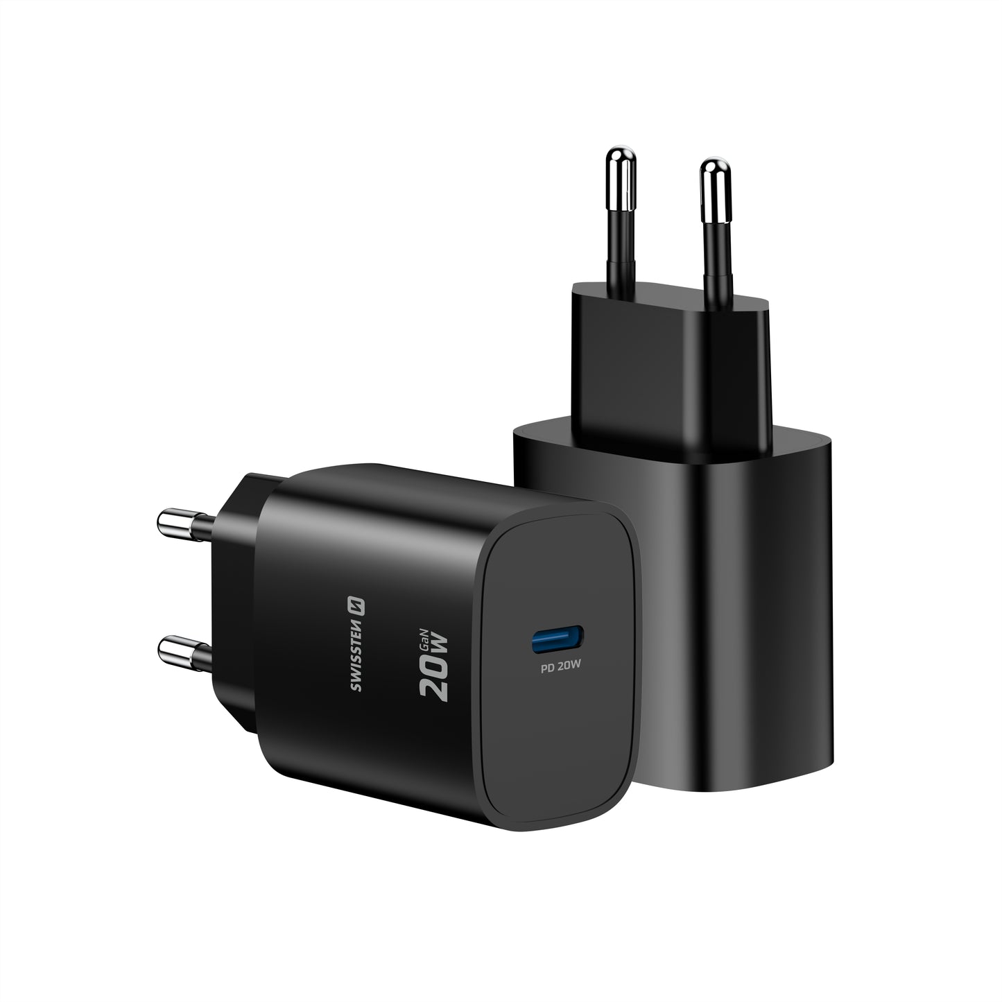 SWISSTEN CARICABATTERIE 20W USB-C POWER DELIVERY GaN QUICK CHARGER 3.0 22071710