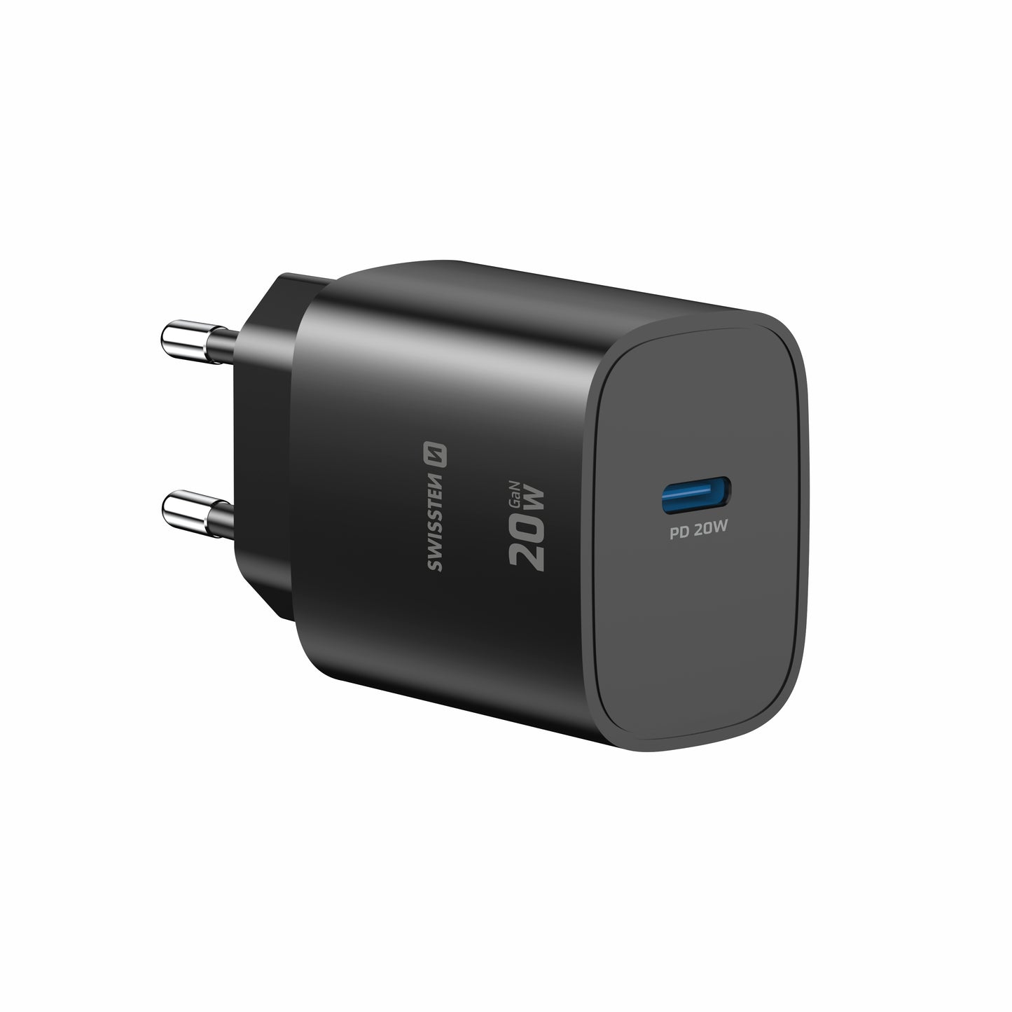 SWISSTEN CARICABATTERIE 20W USB-C POWER DELIVERY GaN QUICK CHARGER 3.0 22071710