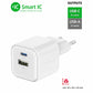 SWISSTEN CARICABATTERIE 12W DUO (USB-A+USB-C) 22071500