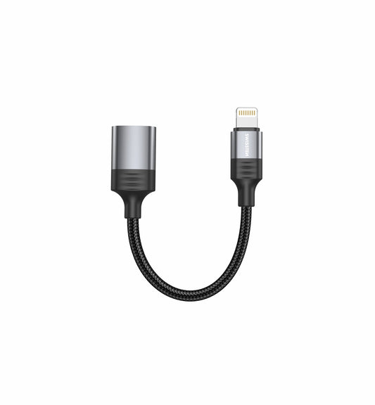 SWISSTEN ADATTATORE DI RICARICA ED OTG (TRASFERIMENTO DATI FINO A 480 MB/s) DA USB-A A LIGHTNING  73501217