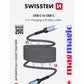 SWISSTEN CAVO DATI MAGNETICO USB-C / USB-C 1,0 MT 3A 60W 71551010