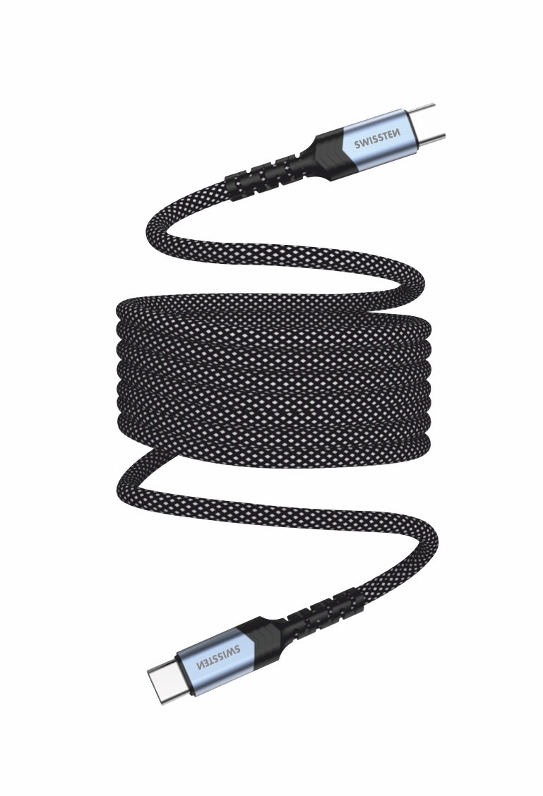 SWISSTEN CAVO DATI MAGNETICO USB-C / USB-C 1,0 MT 3A 60W 71551010