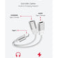 SWISSTEN SPLITTER ADATTATORE AUDIO E RICARICA USB-C MASCHIO USB-C FEMMINA X2 73502305