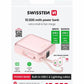 SWISSTEN POWER BANK 10000mAh CON LED DISPLAY E CAVI INTEGRATI USB-C E LIGHTNING 22.5W 22013985