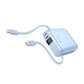 SWISSTEN POWER BANK 10000mAh CON LED DISPLAY E CAVI INTEGRATI USB-C E LIGHTNING 22.5W 22013984