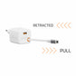 SWISSTEN CARICABATTERIE 30W POWER DELIVERY GaN CON CAVO RETRATTILE  USB-C E PORTA USB 18W 22070203