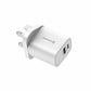 SWISSTEN CARICABATTERIE 45W DUO (USB-A+USB-C) POWER DELIVERY FAST CHARGING PRESA UK 22045102