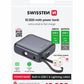 SWISSTEN POWER BANK 10000mAh CON LED DISPLAY E CAVI INTEGRATI USB-C E LIGHTNING 22.5W 22013939
