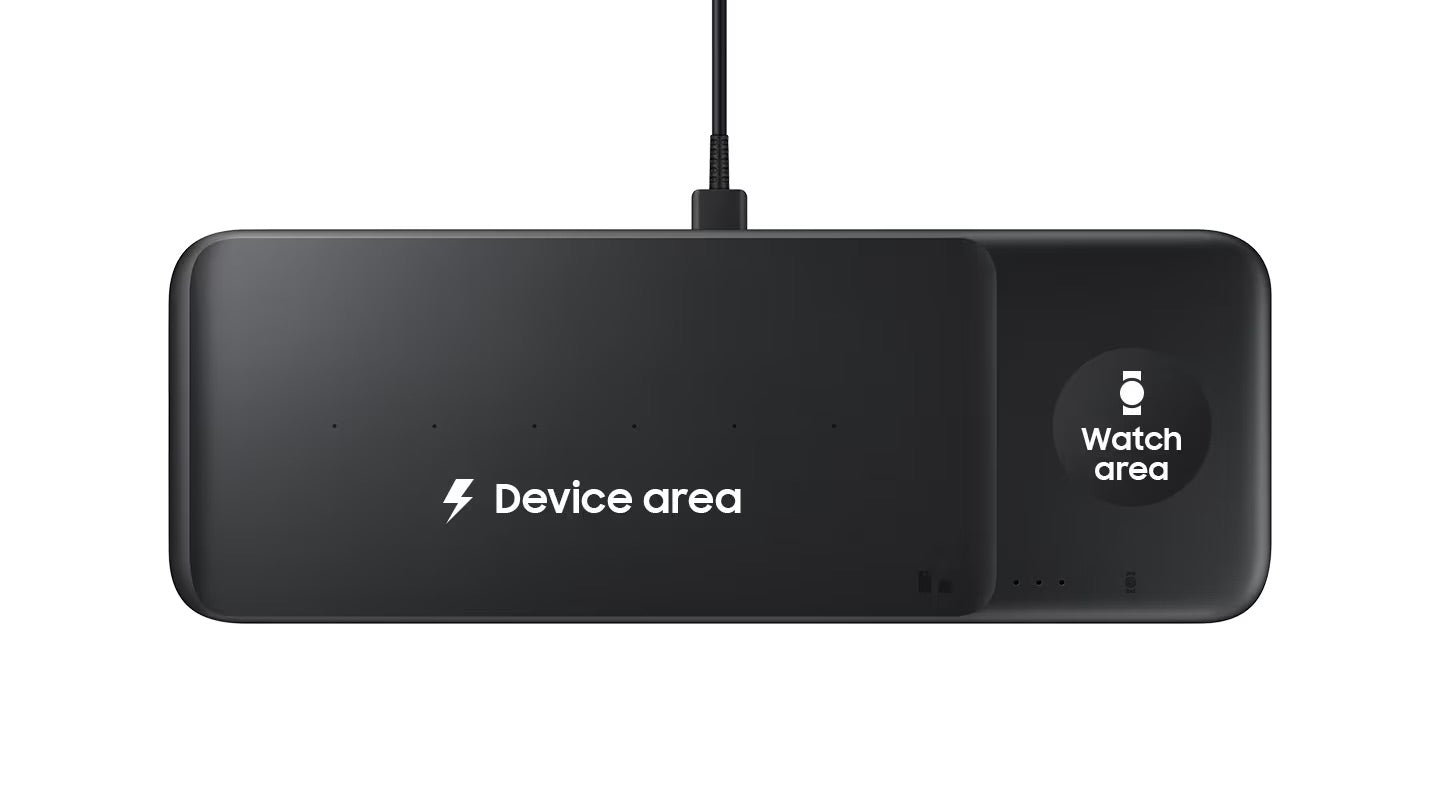 SAMSUNG CARICABATTERIE WIRELESS TRIO NERO EP-P6300TBEGEU